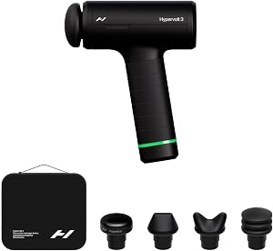 Hyperice Hypervolt 3 – QuietGlide Technology Handheld Percussion Massage Gun | 5 Speeds, 5