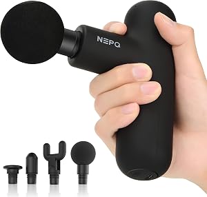 NEPQ Mini Massage Gun, Powerful Fascial Gun Portable Deep Tissue Percussion Muscle Back He