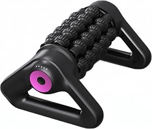 YHDSYN Electric Muscle Roller, 2 in 1 Traingle Massage Roller, 5 Speed Rolling Massager, R