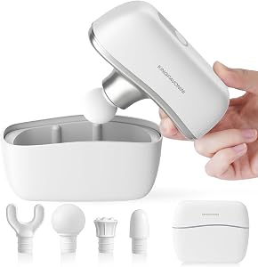 KingPavonini Mini Massage Gun with All-in-One Storage Case, Pocket-Sized Small Massage Gun