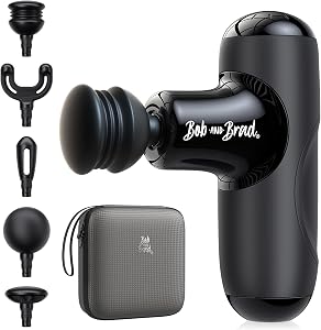 BOB AND BRAD Q2 Mini Massage Gun, Pocket-Sized Deep Tissue Massager Gun, Portable Percussi