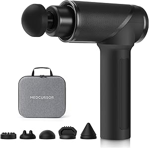 Medcursor Massage Gun - High Intensity Brushless Motor, Handheld Percussion Deep Tissue Ma