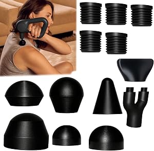 Replacement Massage Head Attachments Compatible with Theragun Relief, Percussion Device Ac