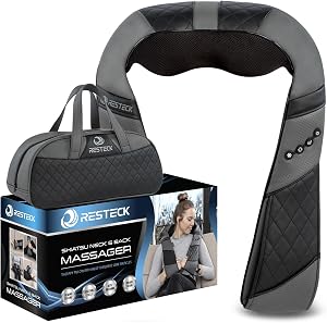 RESTECK Massagers for Neck and Back with Heat - Deep Tissue 3D Kneading Pillow, Electric S