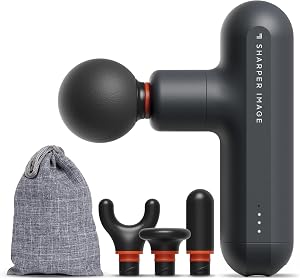 Sharper Image Powerboost Move Aero [New 2026 Version] Mini Deep Tissue Percussion Massage 
