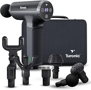 Turonic Professional Handheld Massage Gun - Deep Tissue Percussion Massager, 20 Speeds, 7