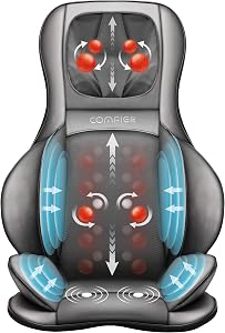 COMFIER Shiatsu Neck and Back Massager with Heat,Back Massager for Pain Relief Deep Tissue